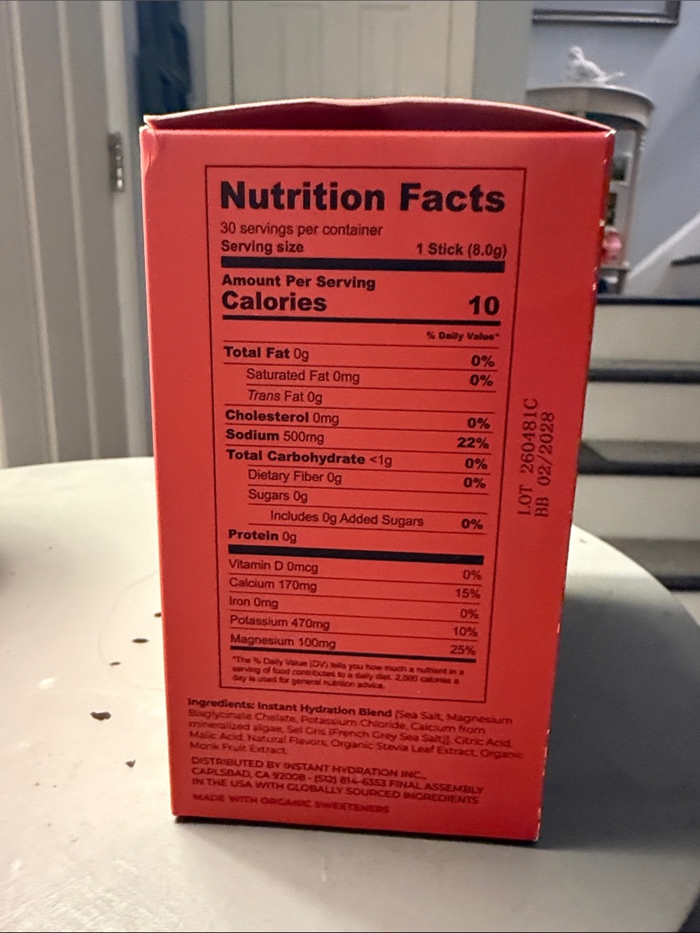 Hydration Raspberry Electrolyte Drink Mix - Raspberry - Picture 4 of 6